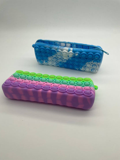 Pop Pencil Case Pop It Fidget Kids Toy- Assorted