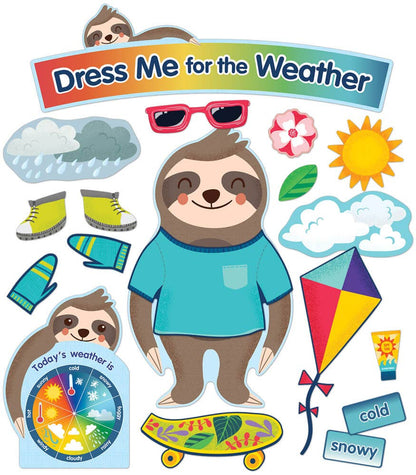 One World Dress Me for the Weather Bulletin Board Set
