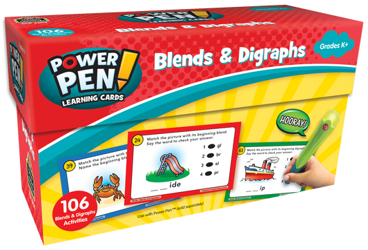 Teacher Created Resources - Power Pen® Learning Cards: Blends & Digraphs