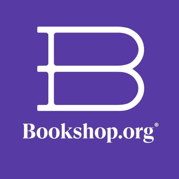 Bookshop.org logo on a purple background