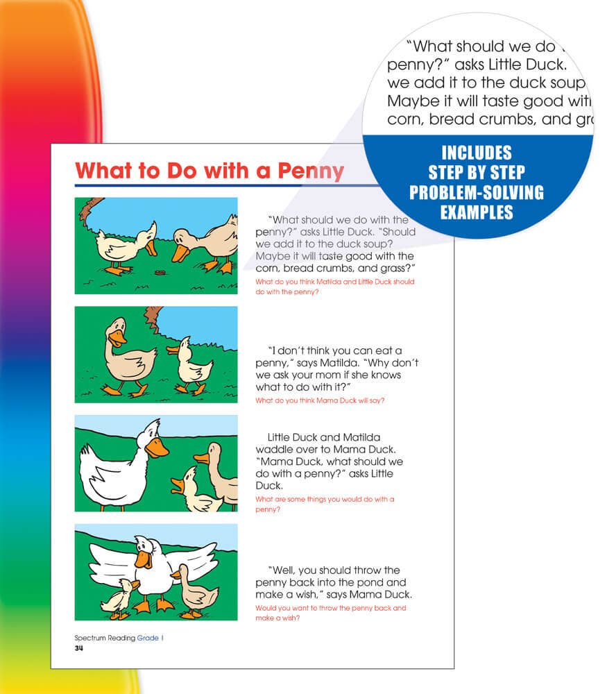 Carson Dellosa Education - Spectrum Reading Workbook, Grade 1