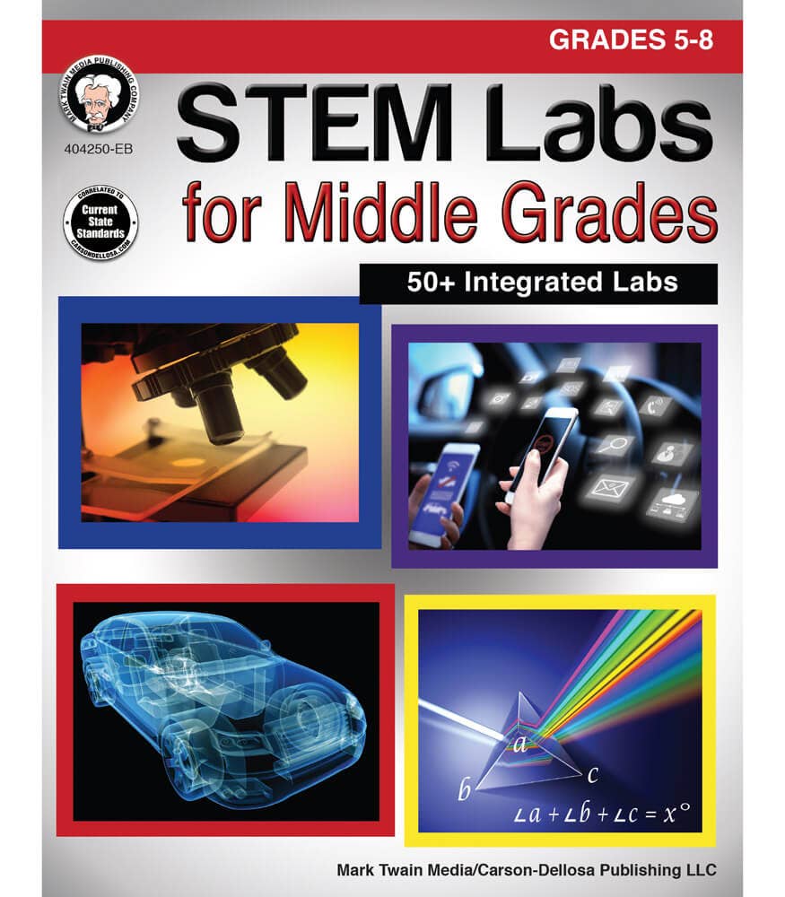 Carson Dellosa Education - STEM Labs for Middle Grades, Grades 5 - 8