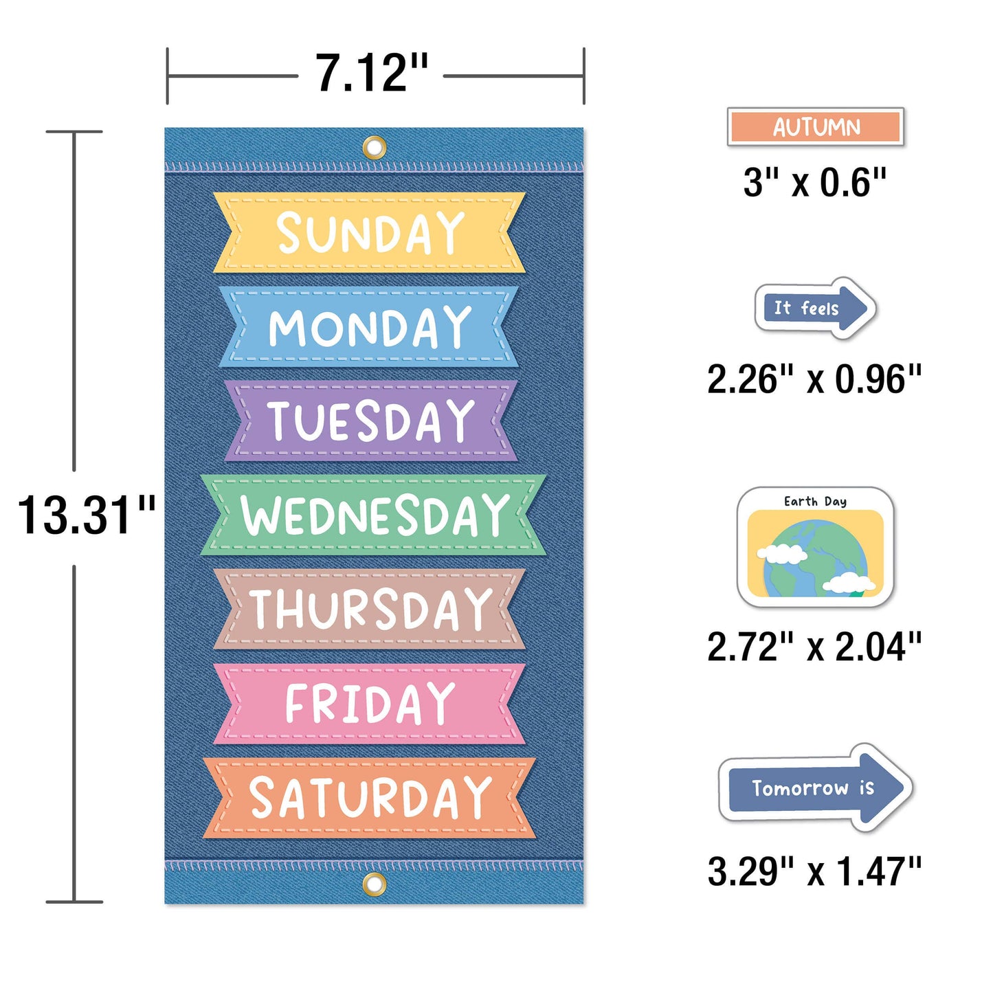 Carson Dellosa Education - Crafty and Cool Calendar Bulletin Board Set