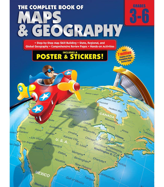 Carson Dellosa Education - Complete Book of Maps and Geography, Grades 3 - 6