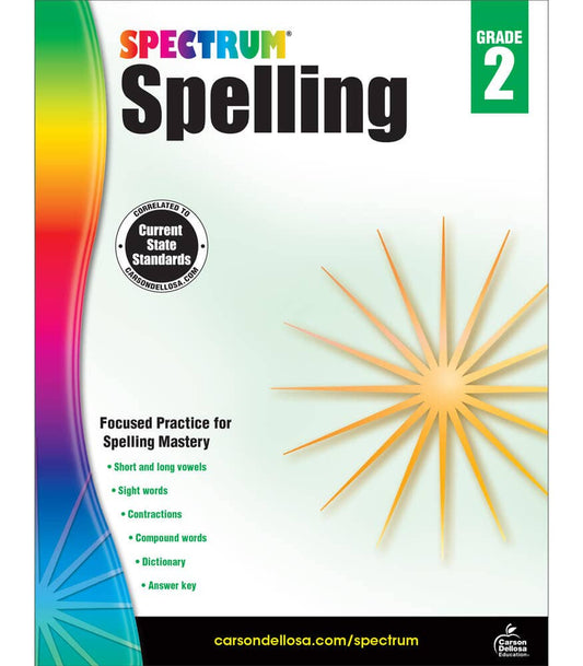 Carson Dellosa Education - Spectrum Spelling, Grade 2