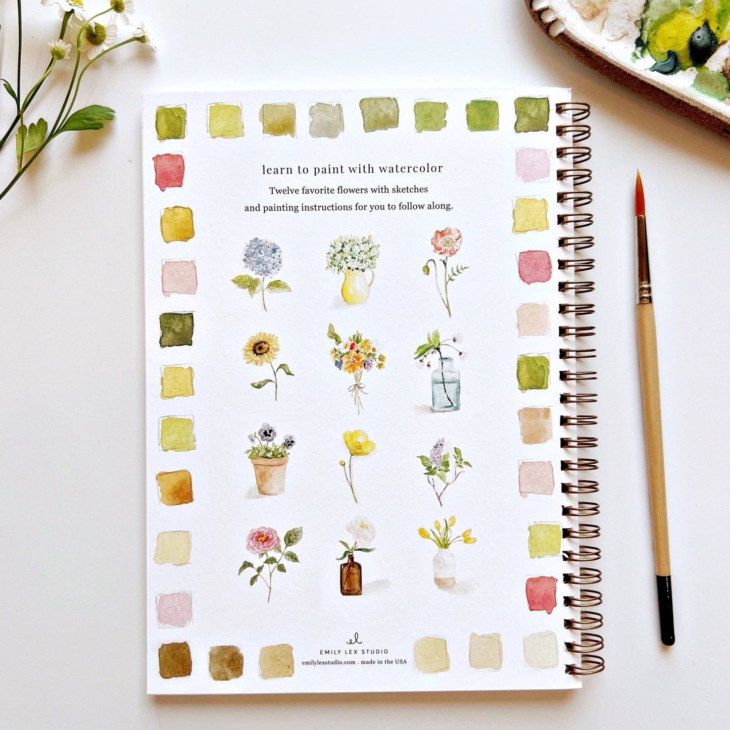 Emily Lex Studio Watercolor Workbook "Flowers"