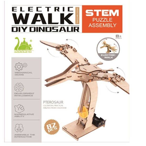 Pterosaur DIY Electric Puzzle Assembly STEM Kit - 82 pcs