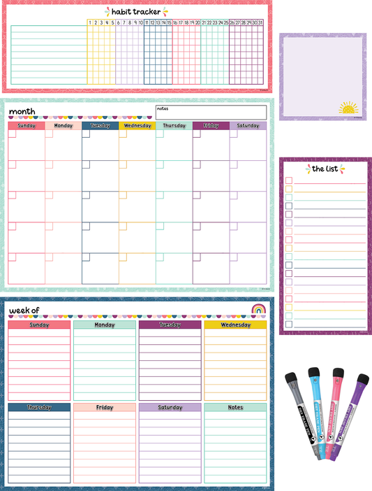 Teacher Created Resources - Oh Happy Day Dry-Erase Magnetic Calendar Set