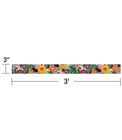 Carson Dellosa Education - Grow Together Floral Garden Straight Bulletin Board Borders