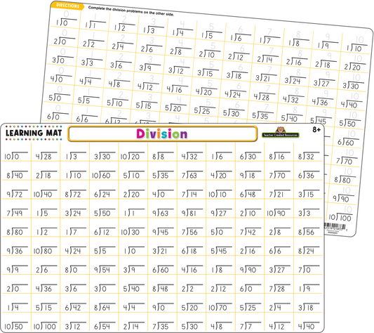 Teacher Created Resources - Division Learning Mat