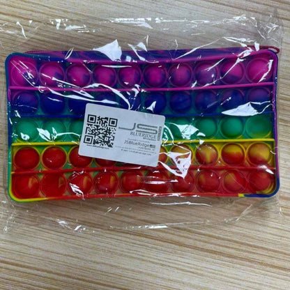 Multi Storage Pop It Fidget Pencil Case- Assorted