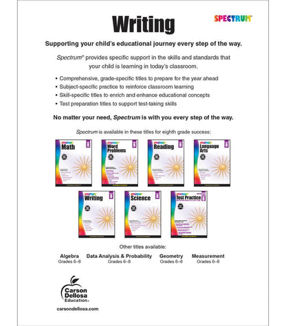 Carson Dellosa Education - Spectrum Writing, Grade 8
