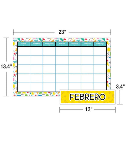 Happy Place Spanish Calendar
