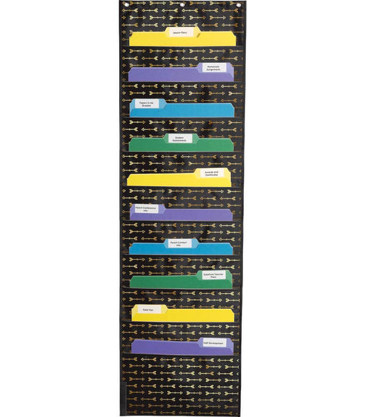 Carson Dellosa Education - Storage: Gold Arrows Pocket Chart