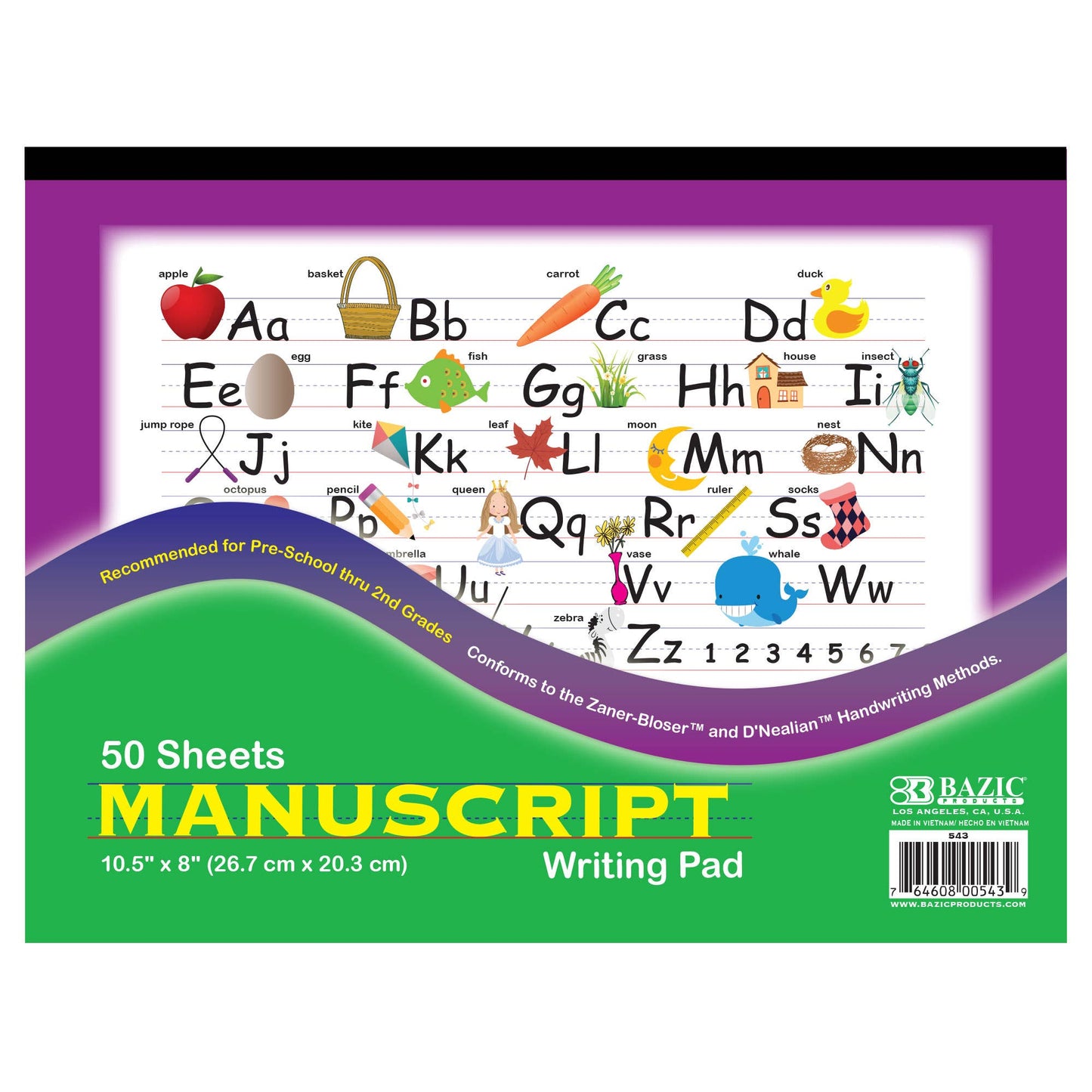 Manuscript Writing Pad 10.5"X 8"(50 pg)