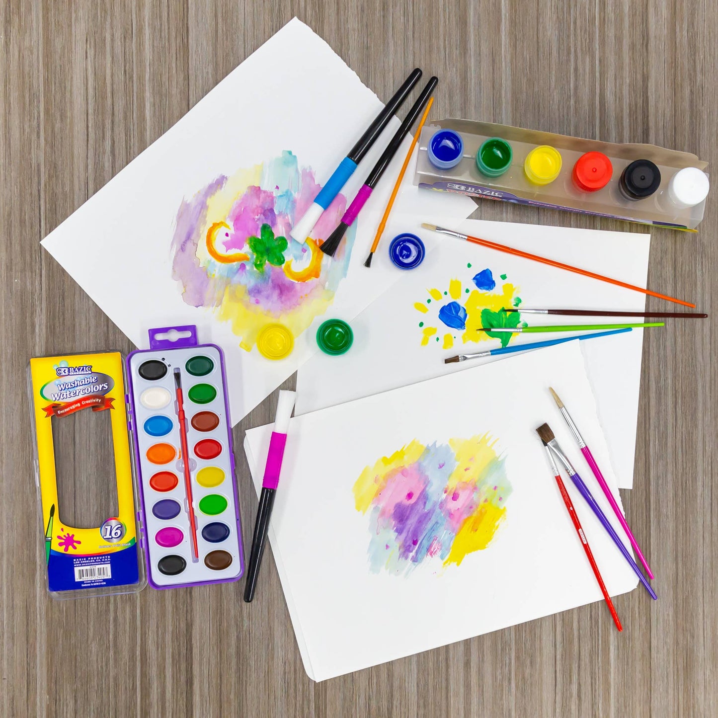 Paintbrush Set Kid's Asst. Size (5/Pack)