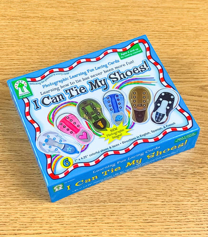 Carson Dellosa Education - I Can Tie My Shoes Lacing Cards