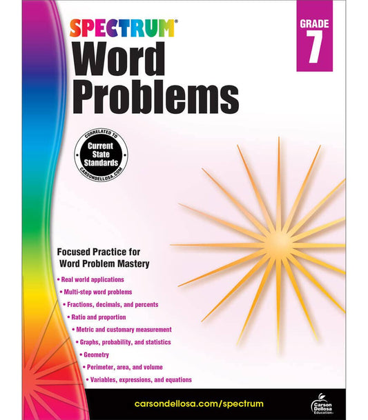 Carson Dellosa Education - Word Problems, Grade 7