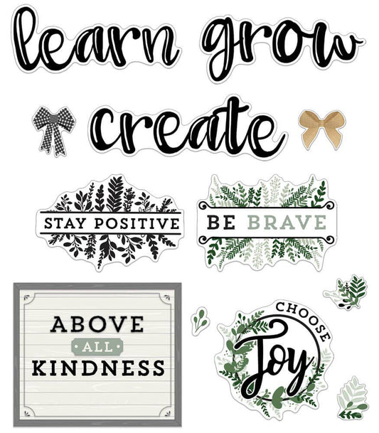 Farmhouse Motivational Signs Bulletin Board Set