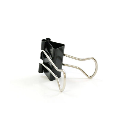 Medium 1 -1/4 (32mm) Black Binder Clip (12/Pack)