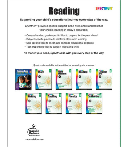 Carson Dellosa Education - Spectrum Reading Workbook, Grade 2