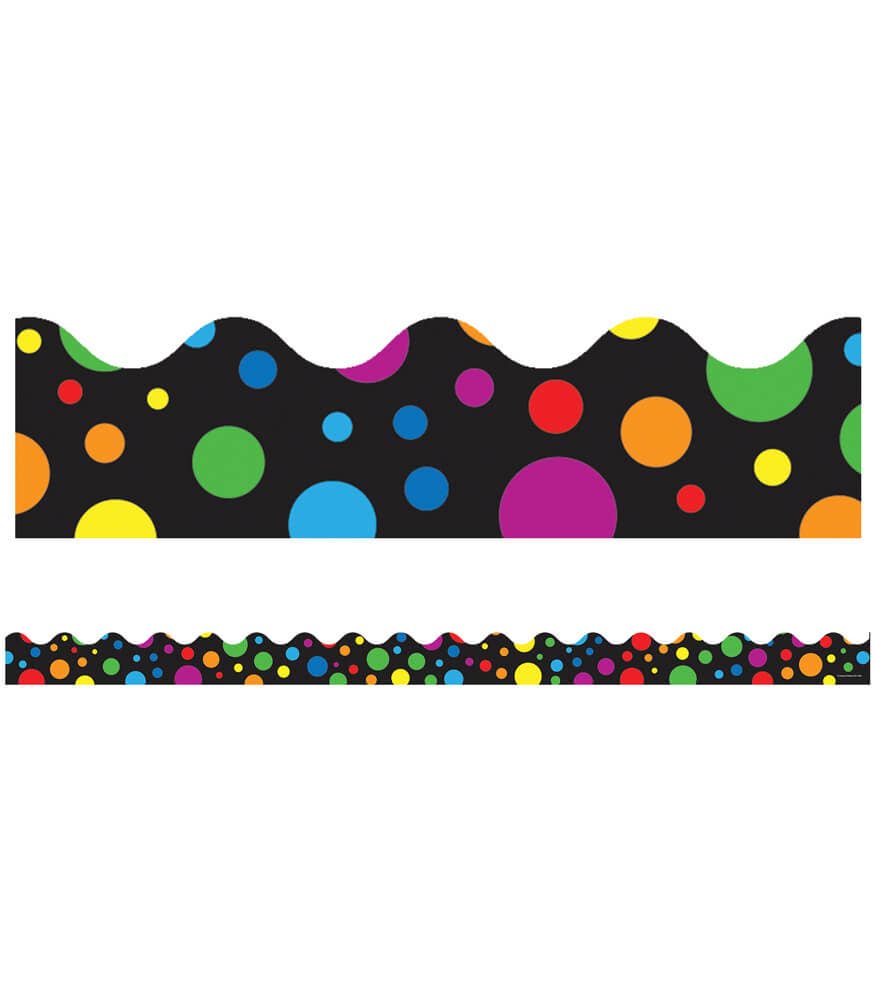 Carson Dellosa Education - Big Rainbow Dots Scalloped Bulletin Board Borders