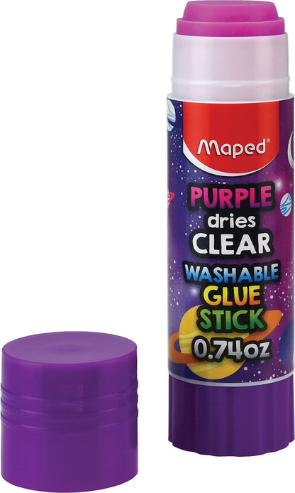 Maped Purple Dries Clear Washable Glue Stick