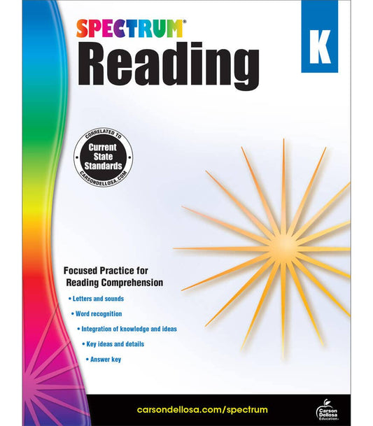 Carson Dellosa Education - Spectrum Reading Workbook, Grade K