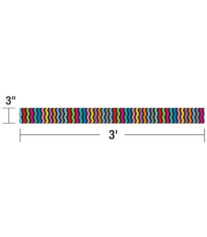 Carson Dellosa Education - Colorful Chalkboard Straight Bulletin Board Borders