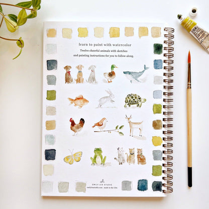 Emily Lex Studio Watercolor Workbook "Animals"
