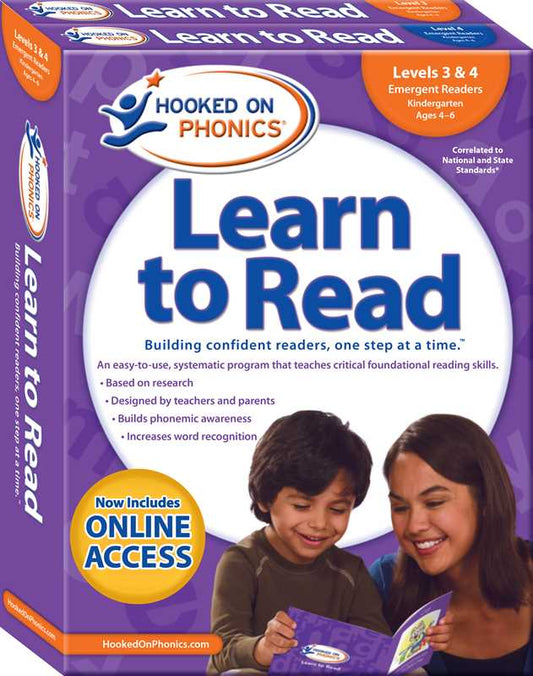 Hooked on Phonics Learn to Read - Levels 3&4 Complete by: Paperback; 160 pages / English