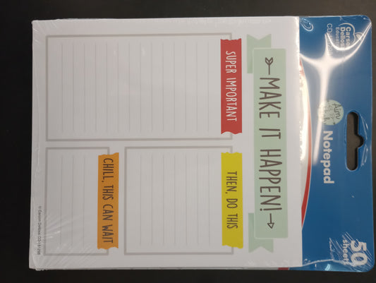 Make It Happen Notepad