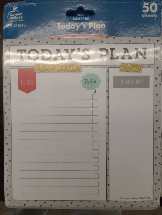 Today's Plan Notepad